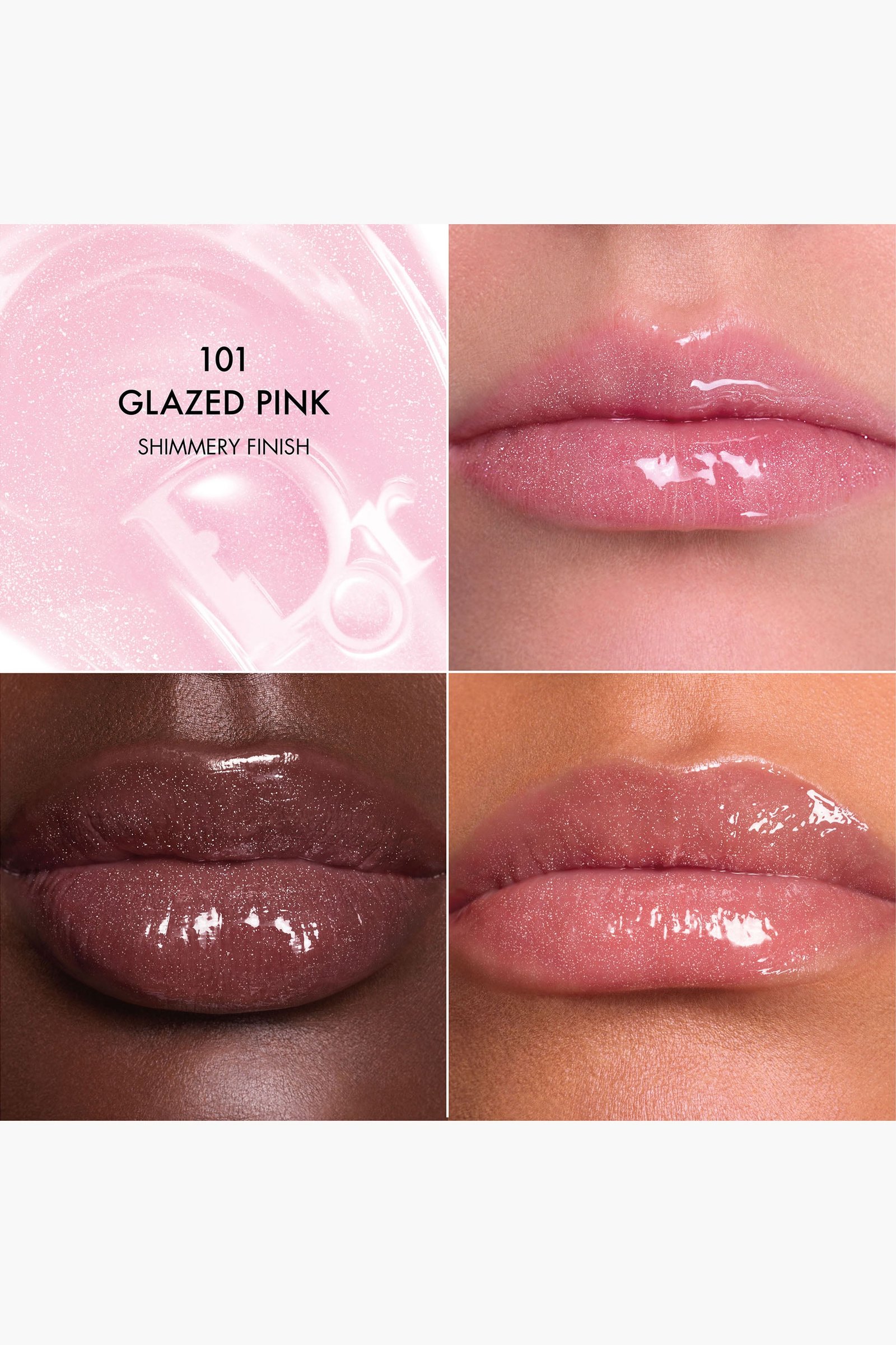 Dior Addict Lip Glow Butter color 101 — 101 Glazed Pink
