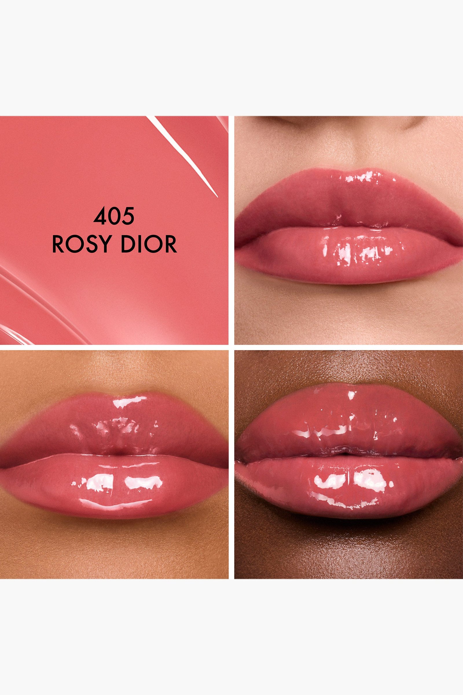 Dior Addict Glass Lipstick color 405 — 405: ROSY DIOR