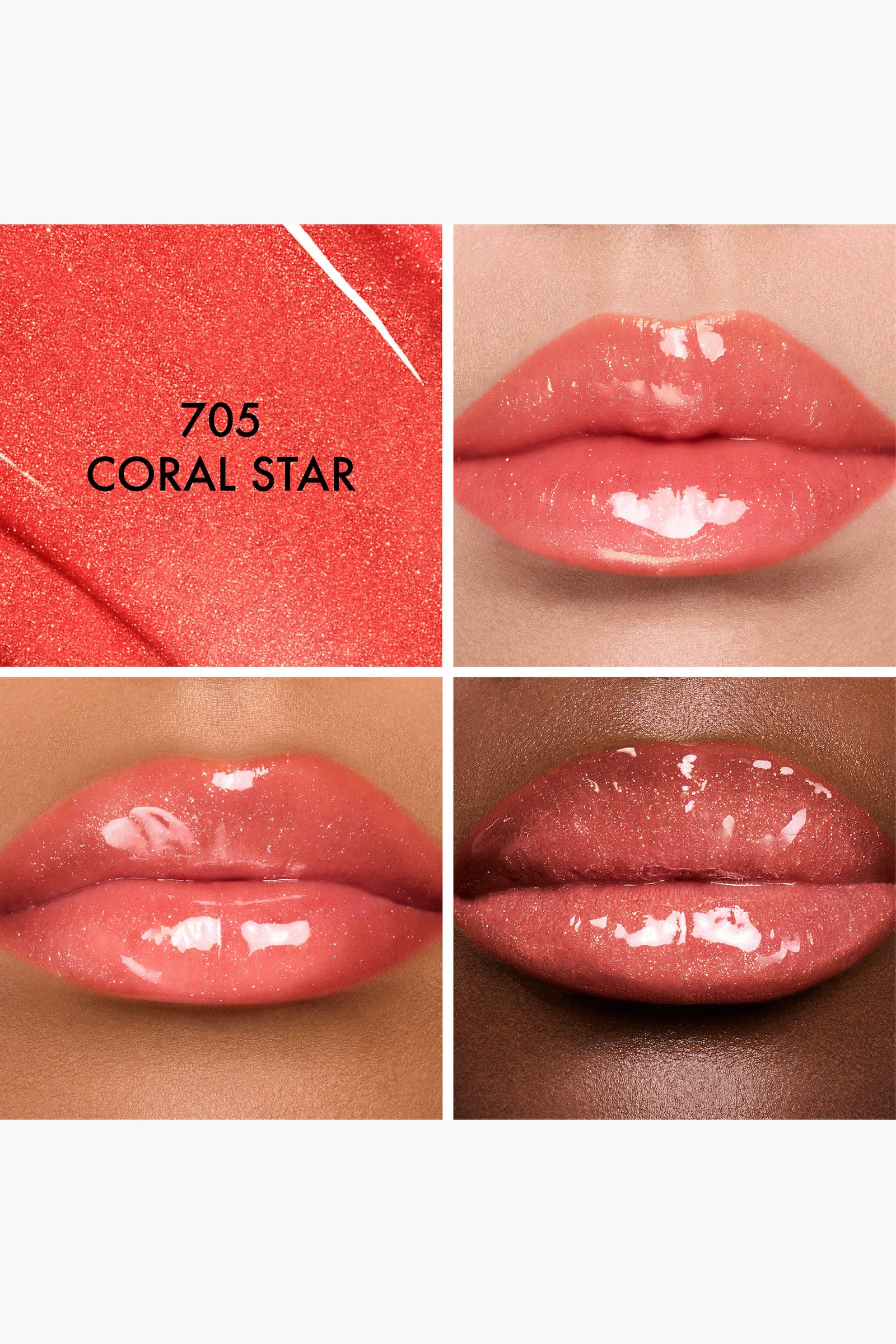 Dior Addict Glass Lipstick color 705 — 705: Coral Star
