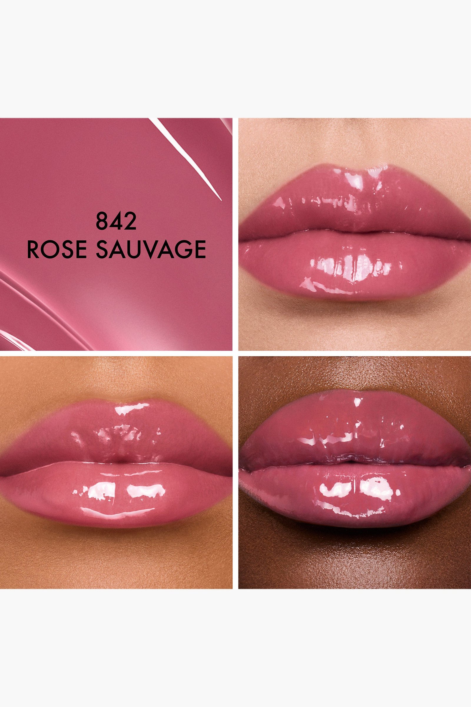 Dior Addict Glass Lipstick color 842 — 842: Rose Sauvage